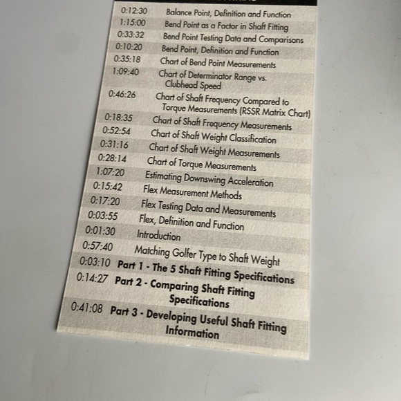 Golfsmith Golf Club Shaft Fitting VHS - Picture 11 of 12